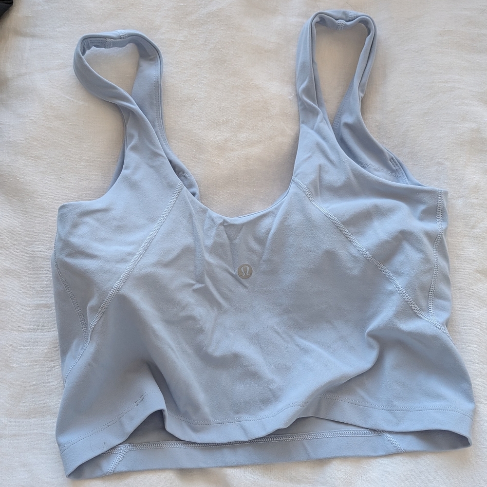 Lululemon blue linen align tank
